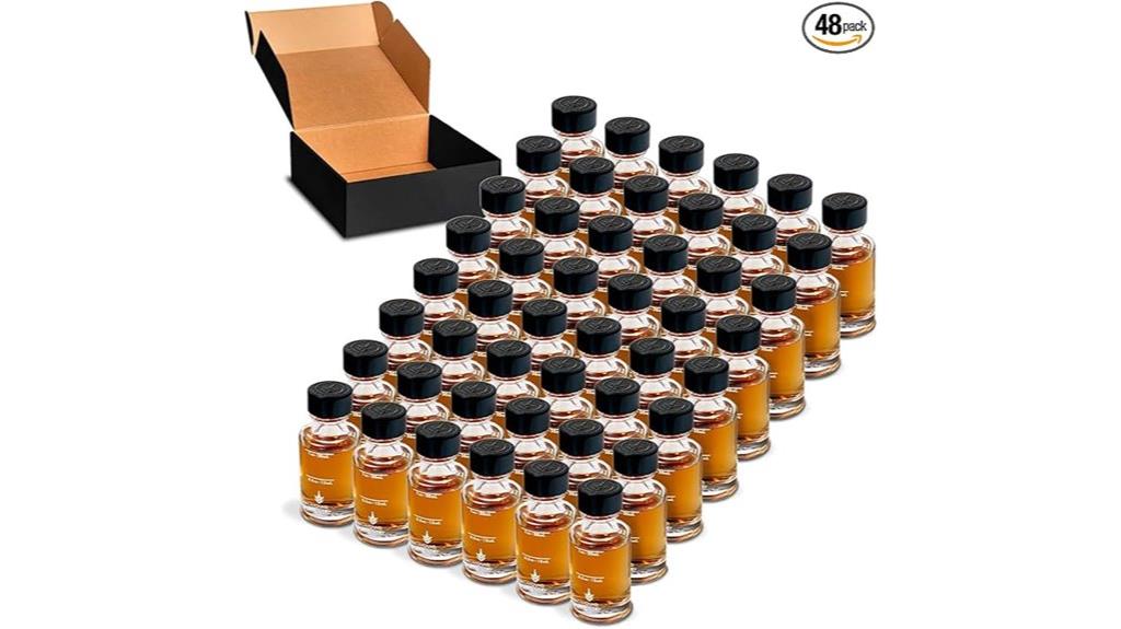 48 pack glass sample bottles with lids