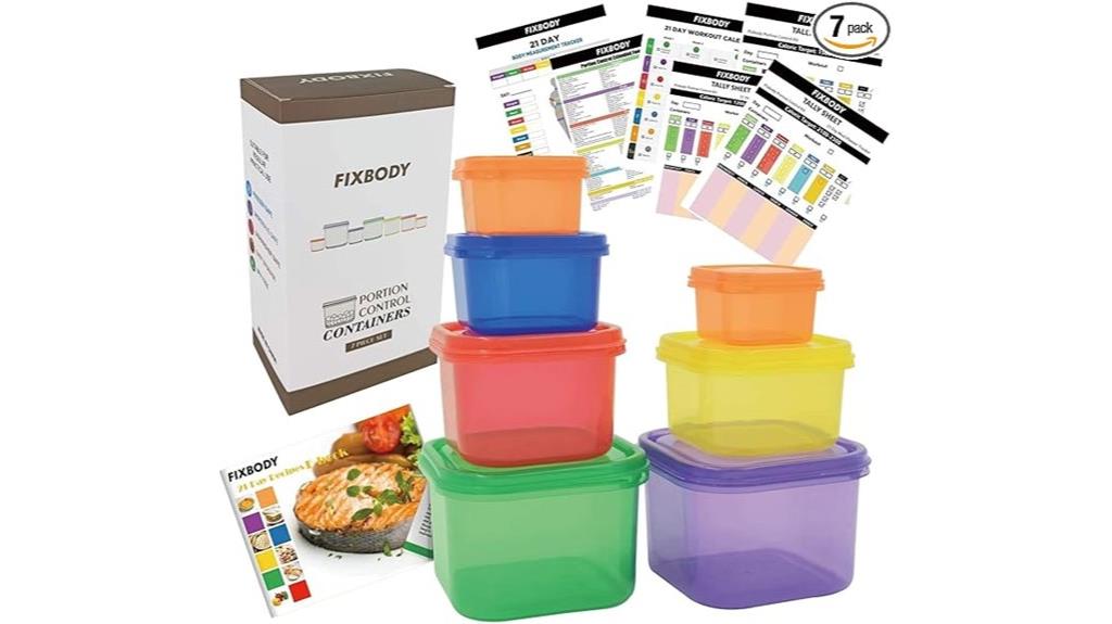 7 piece portion control system