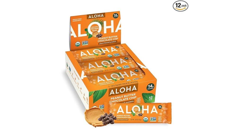 aloha organic peanut butter bars