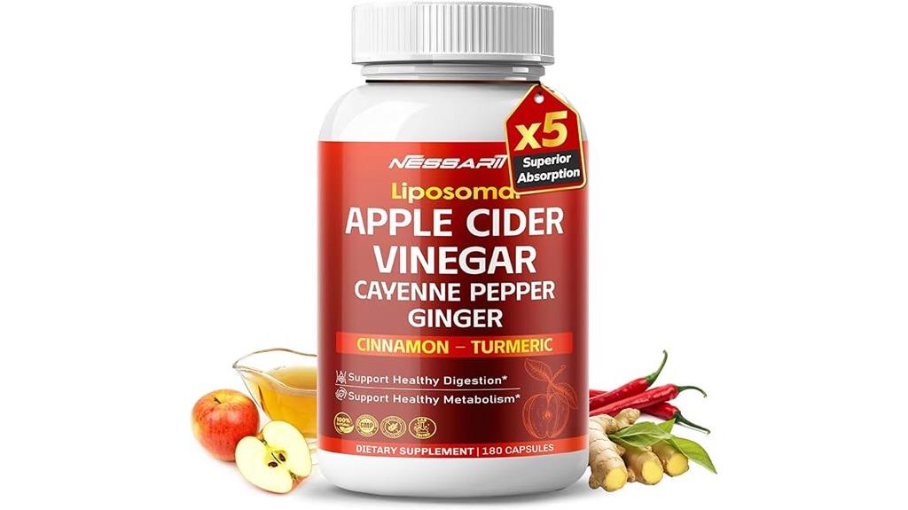 apple cider vinegar capsules with cayenne pepper