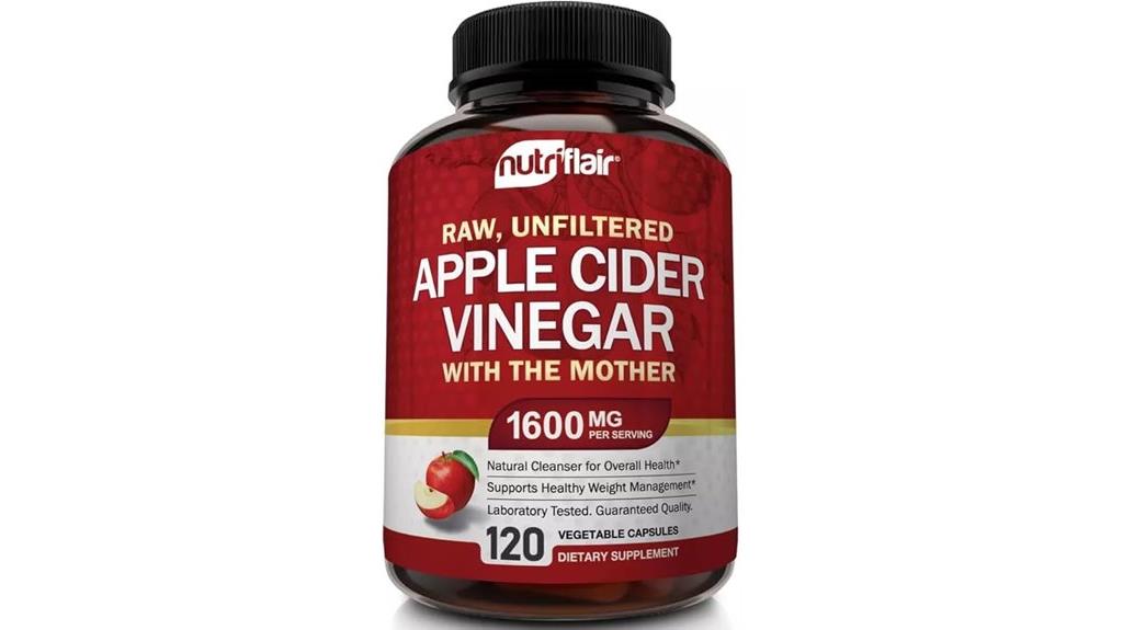 apple cider vinegar capsules with the mother