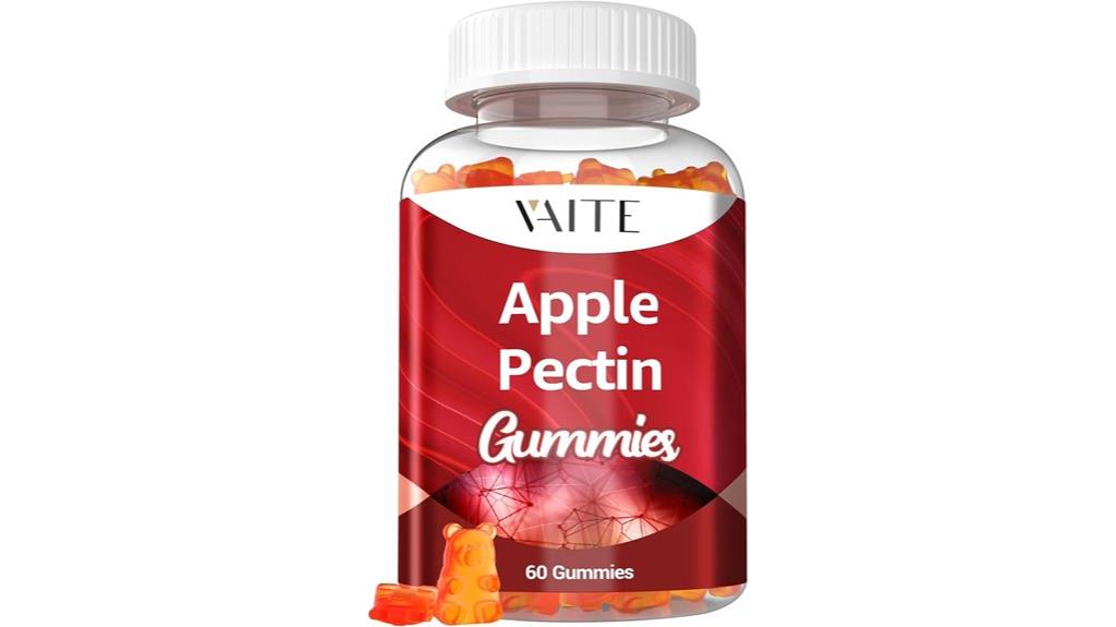 apple pectin gummies high fiber supplement