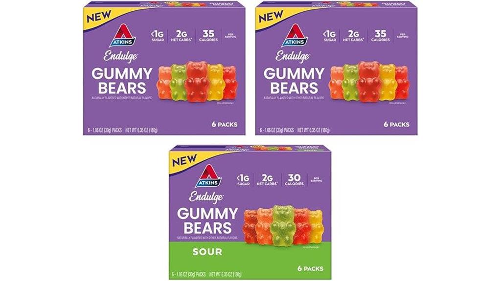 atkins endulge gummy bears