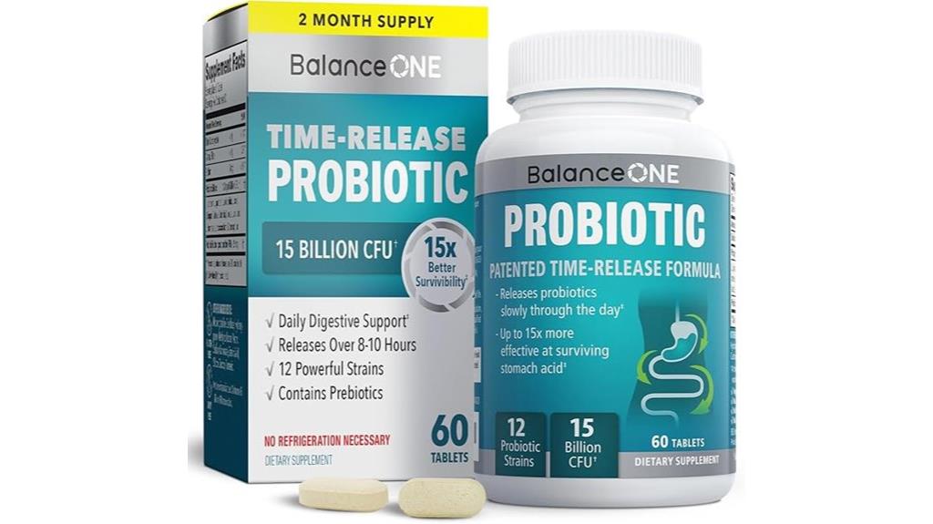 balance one probiotic 12 strain time release