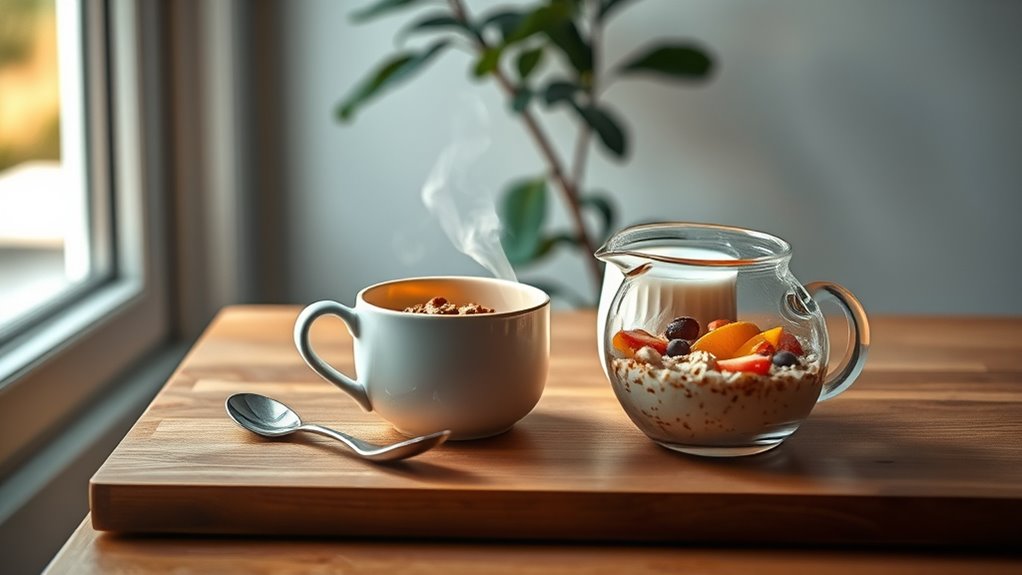 balanced breakfast steady routine focused day
