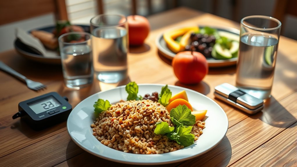 balanced lunch supports stable energy and reduced cravings
