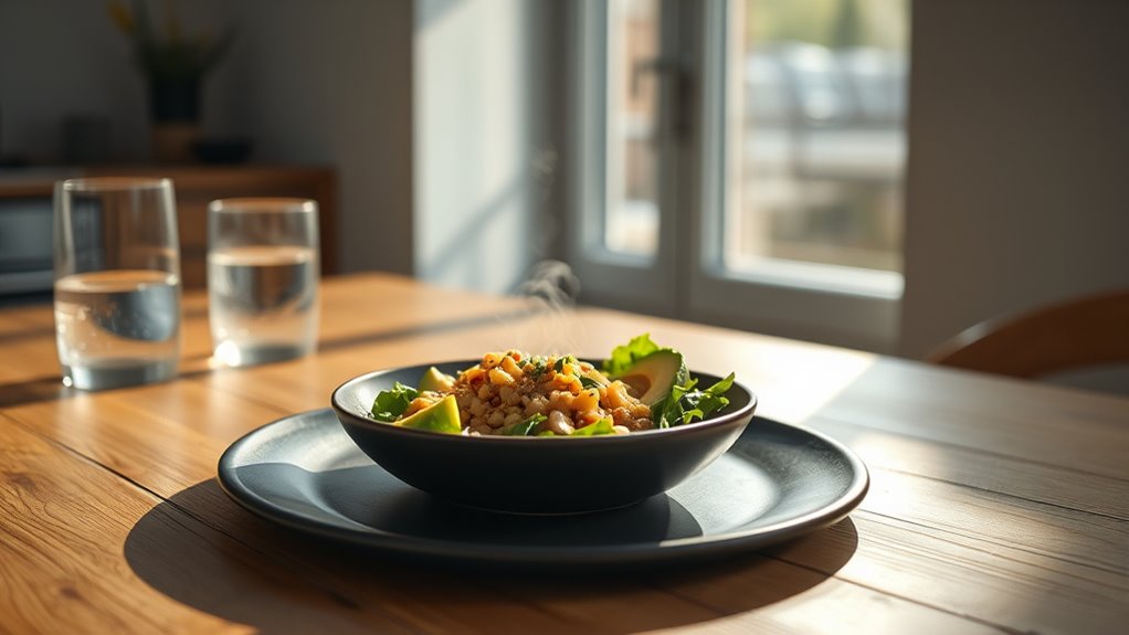 balanced meals mindful portions steady digestion