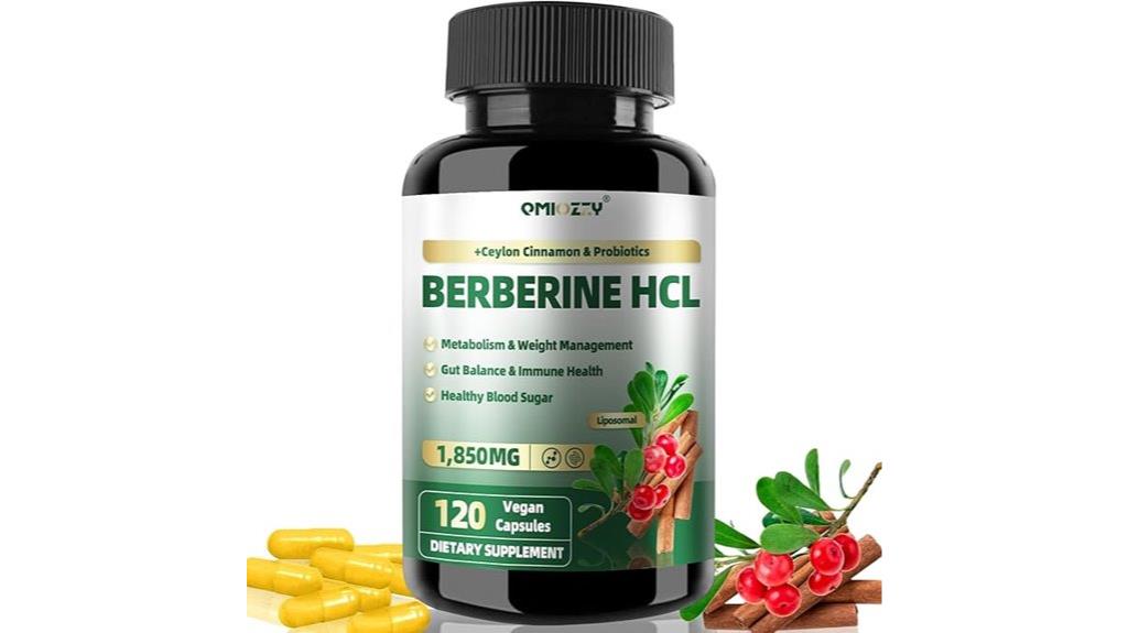 berberine 1500mg with cinnamon
