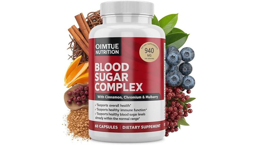 blood sugar complex supplement details