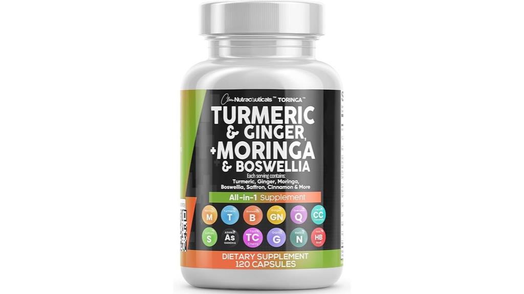 clean nutraceuticals turmeric moringa supplement