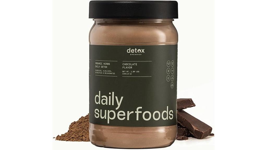 detox organics chocolate superfood powder