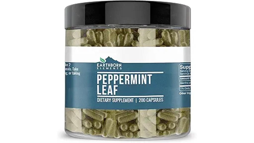 earthborn elements peppermint leaf capsules