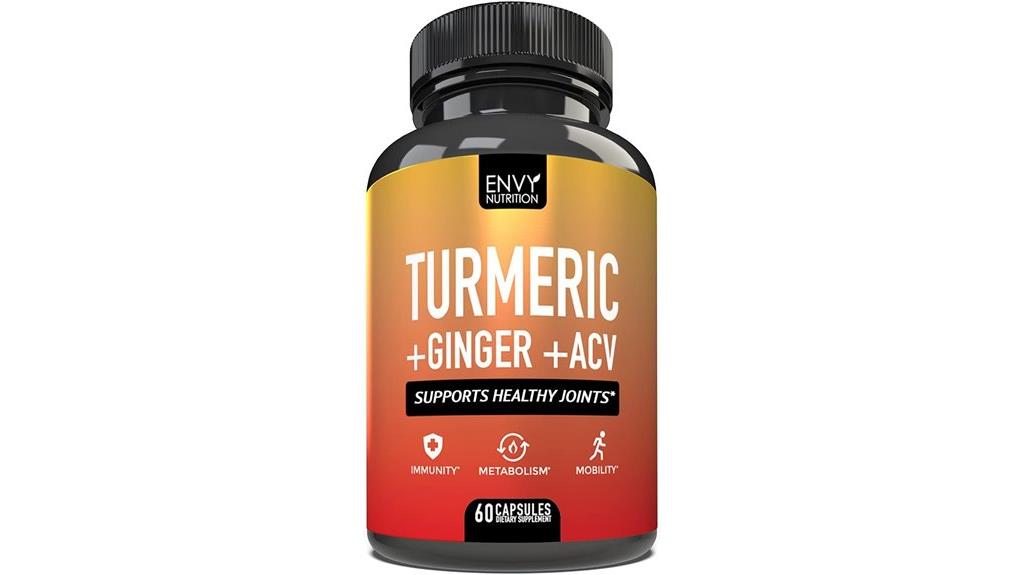 envy nutrition turmeric ginger acv capsules