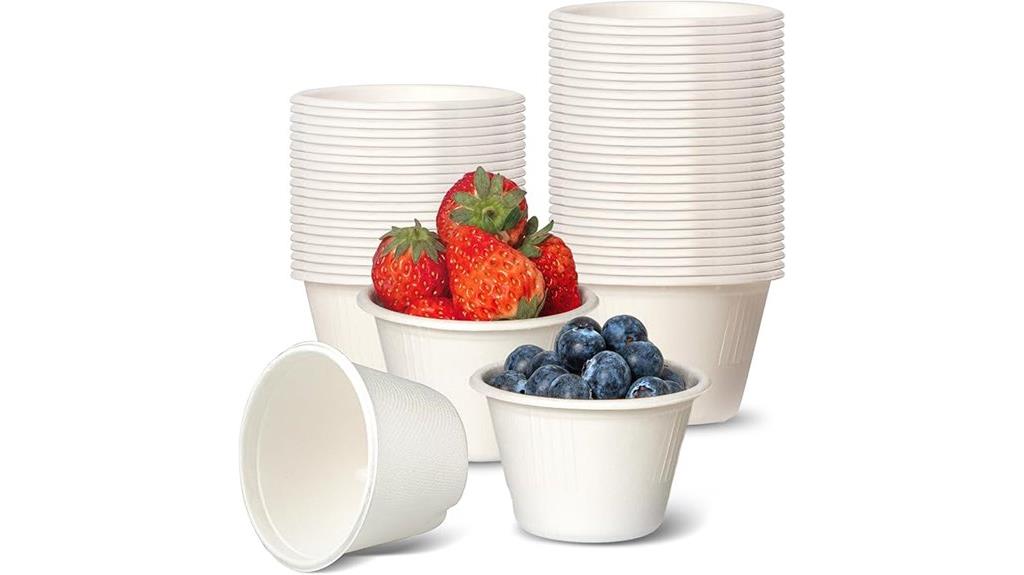 fit meal prep 4 oz compostable dipping cups