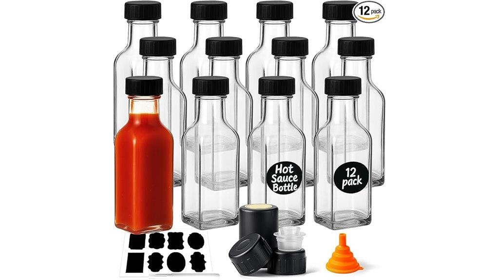 five ounce hot sauce bottles