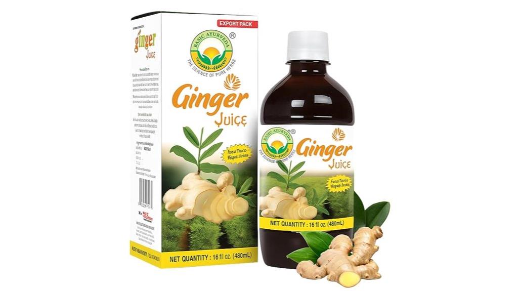 fresh ginger juice for ayurveda