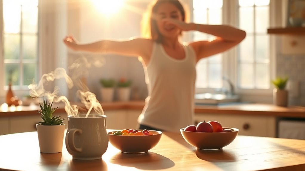 gentle morning movement supports gut