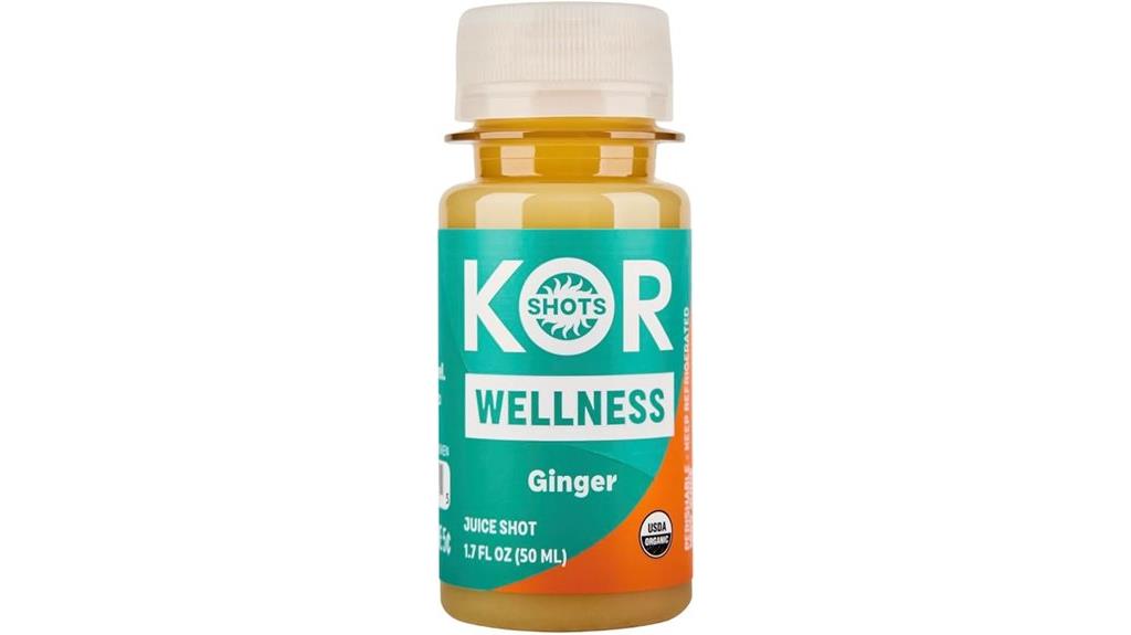 ginger cayenne organic wellness shot
