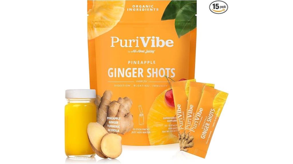 ginger pineapple turmeric shots
