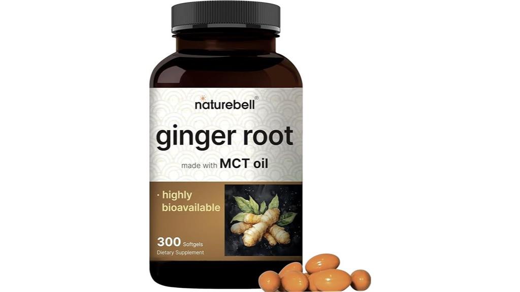 ginger root mct oil supplements