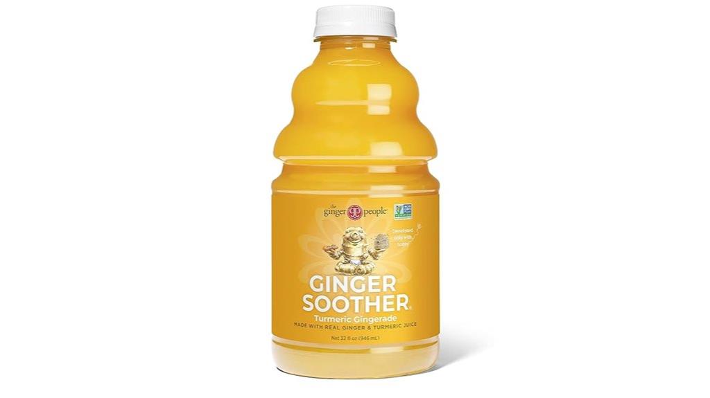 ginger soother turmeric gingerade 32 oz