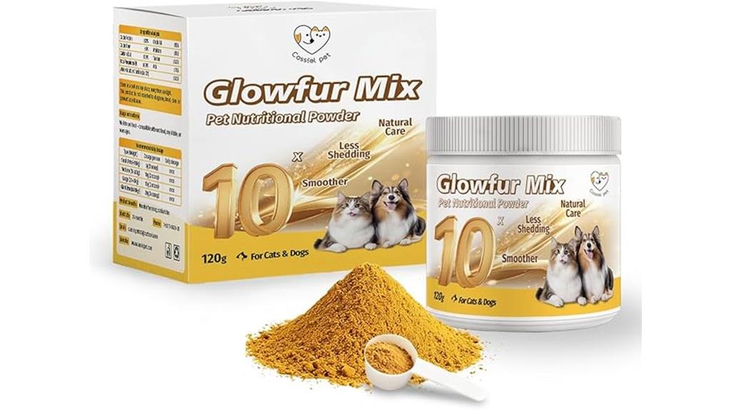 glowfur mix cat dog nutritional powder 4 23 oz