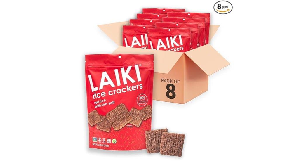 gluten free red rice crackers