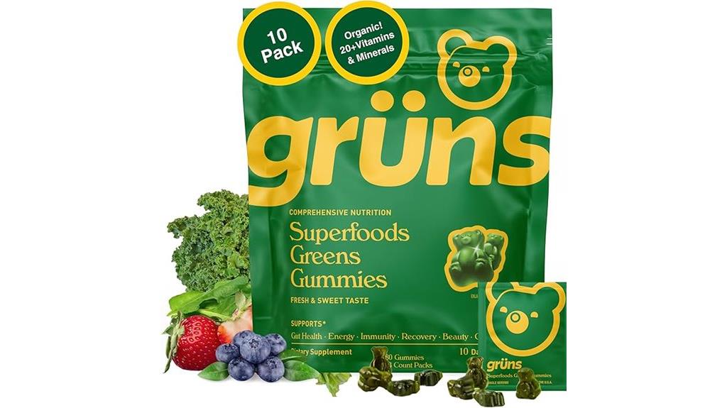 gruns adults super greens gummies