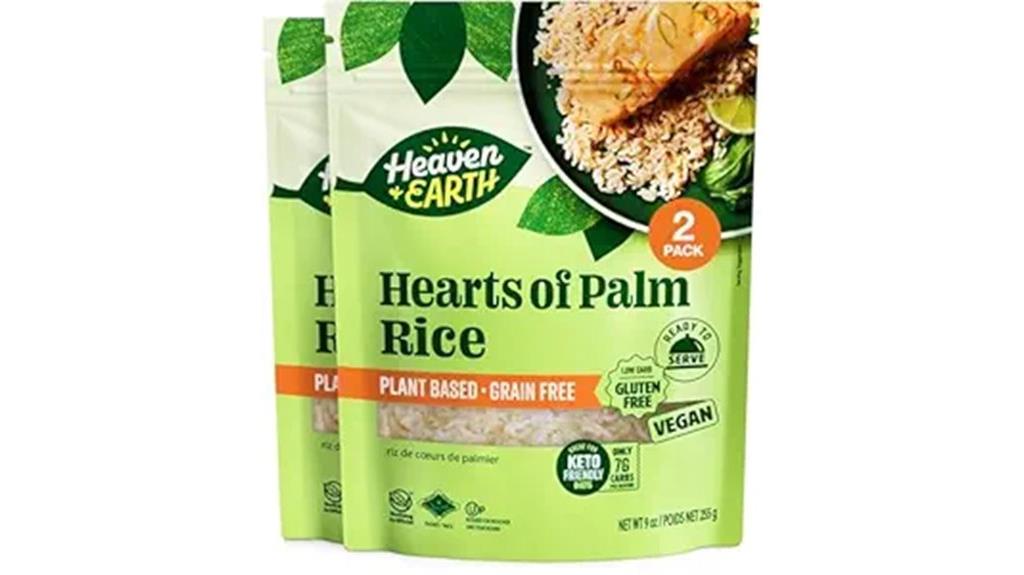 hearts of palm rice low carb