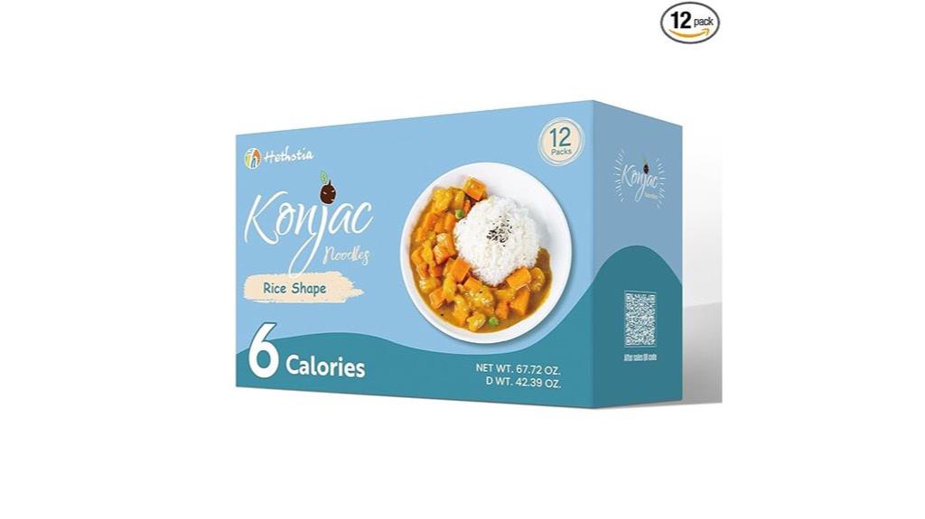 hethstia konjac rice 12 pack