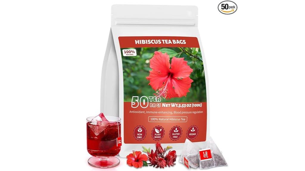 hibiscus tea bags natural caffeine free