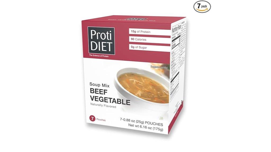 high protein beef soup mix