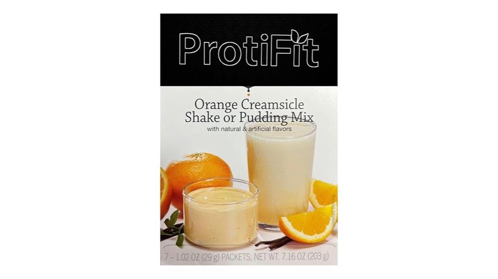 high protein pudding shake orange creamsicle flavor variety