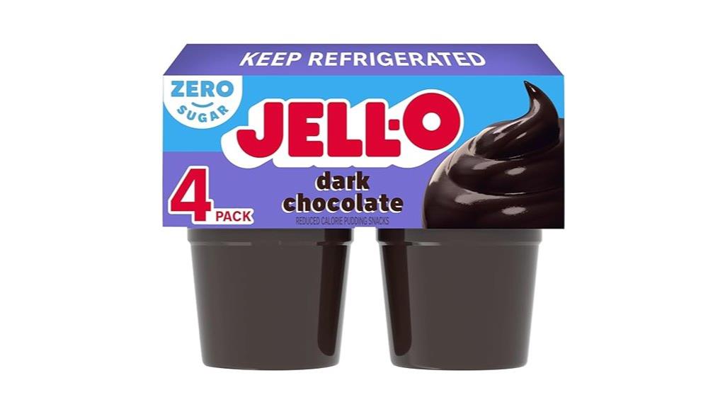jell o dark chocolate cups