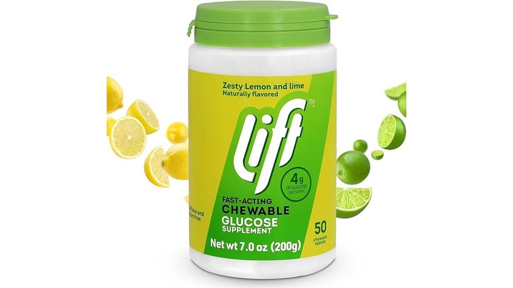 lift glucose fast acting chewable tablets