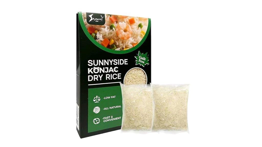 low carb vegan konjac rice pack