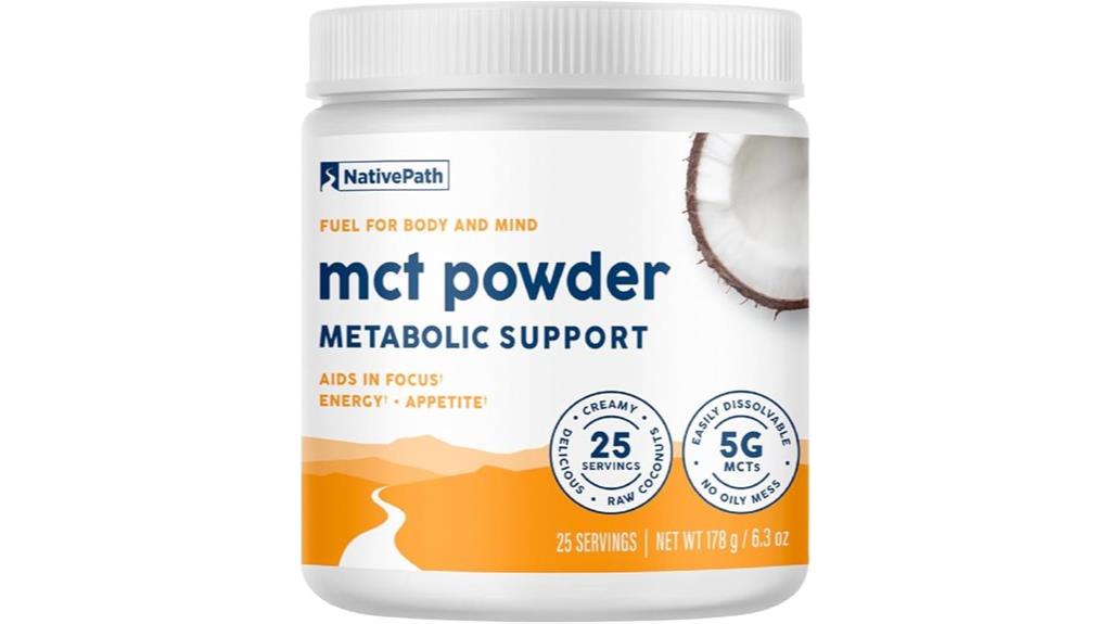 mct oil powder unflavored dairy free