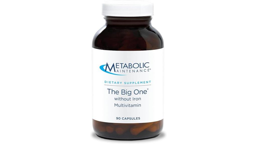 metabolic maintenance iron free multivitamin