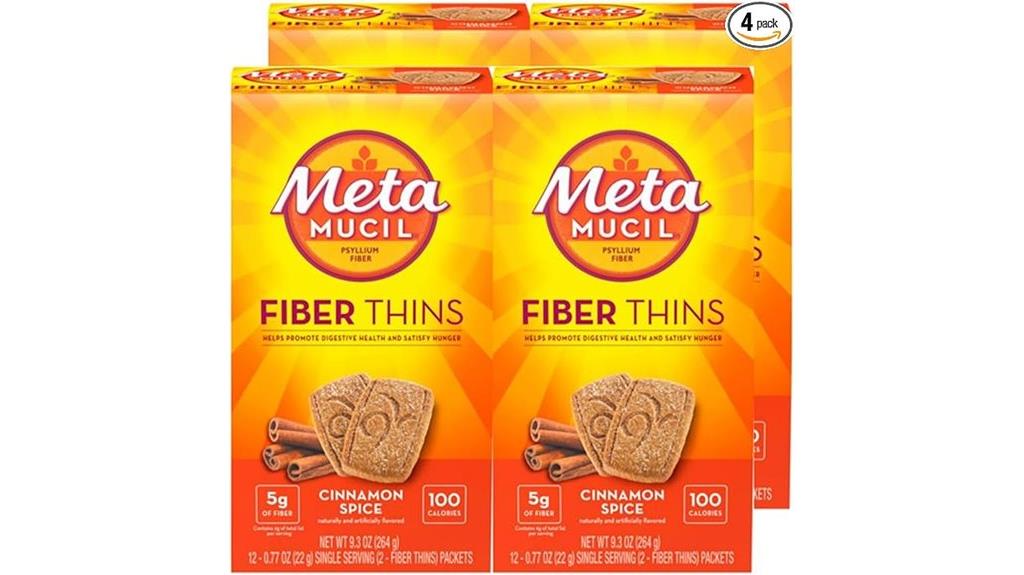 metamucil cinnamon spice fiber thins