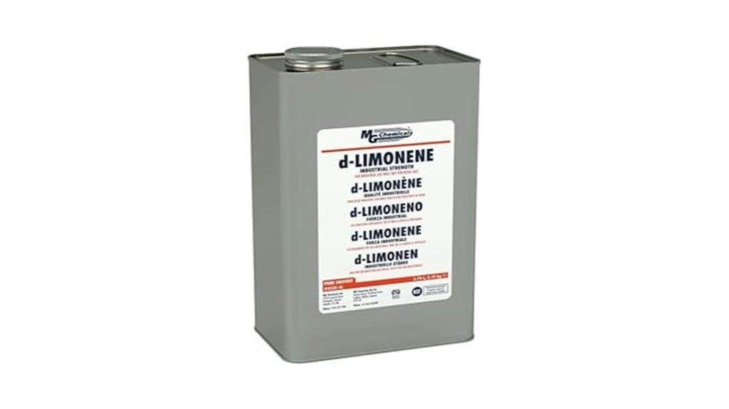 mg chemicals d limonene industrial strength 3 78 l metal container