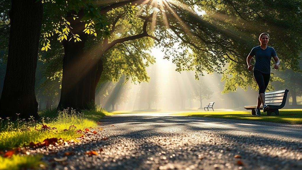 mindful walks with sunlight timing