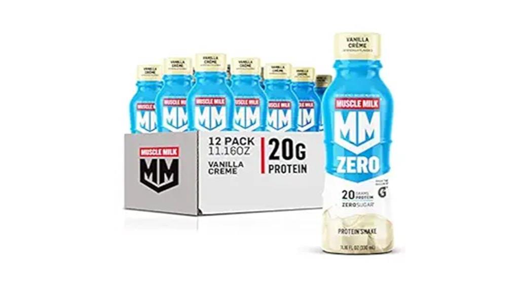 muscle milk zero shake pack