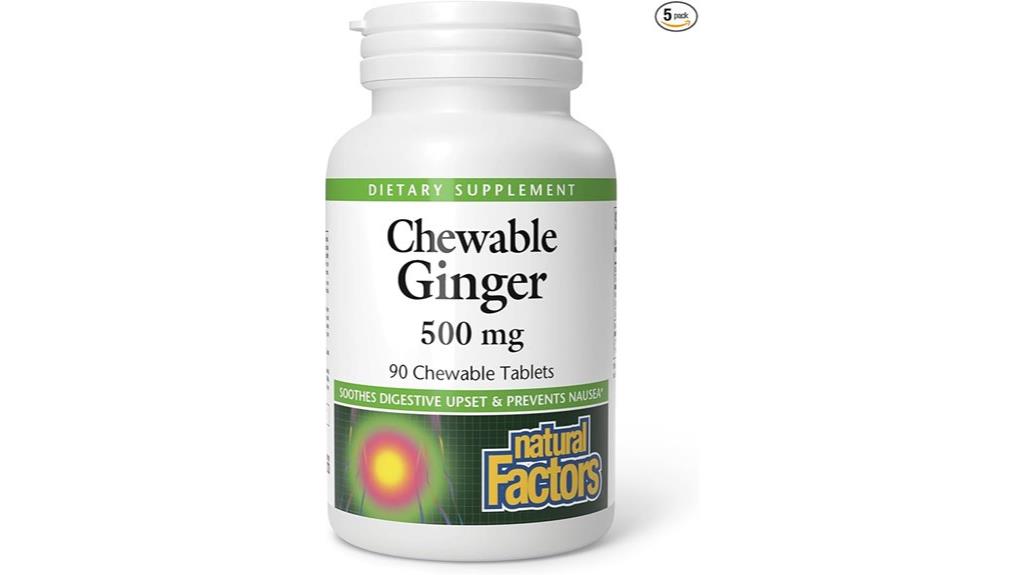 natural factors ginger chewables