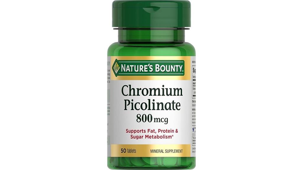 nature s bounty chromium picolinate