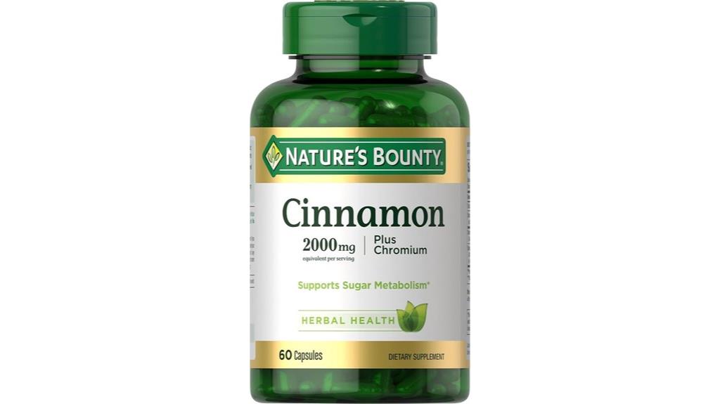 nature s bounty cinnamon chromium 2000mg