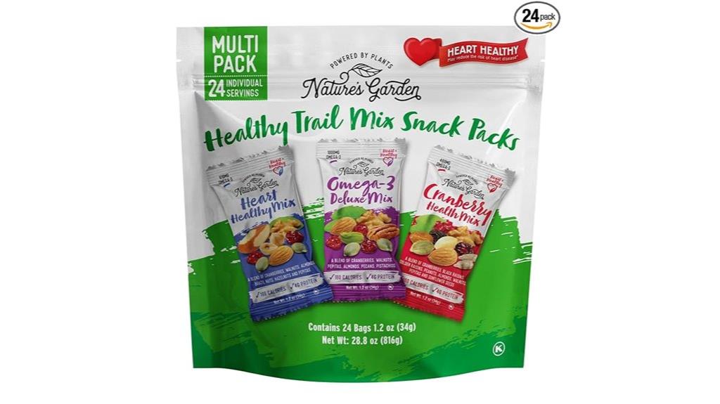 nature s garden trail mix snack pack