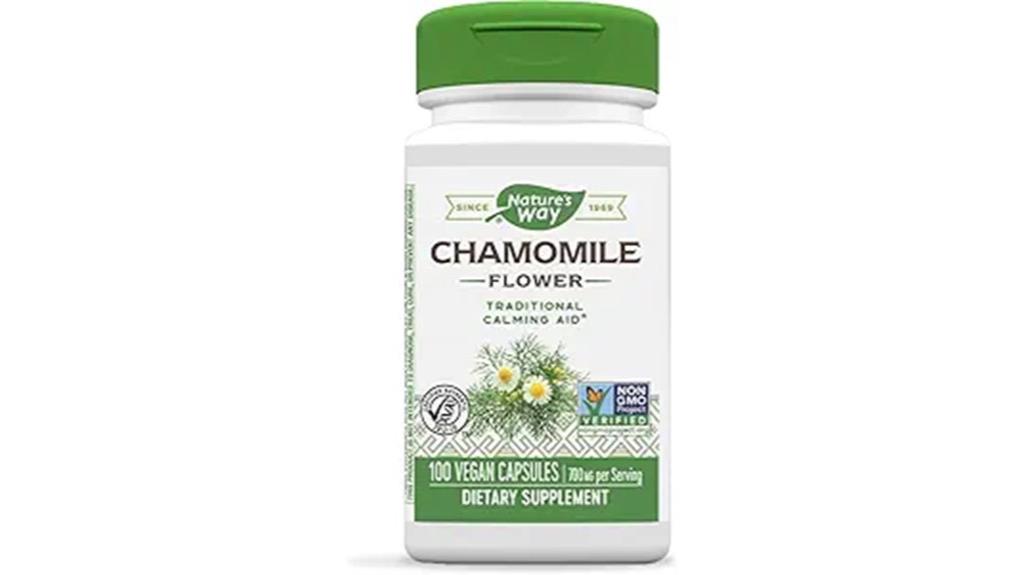 nature s way chamomile capsules calming aid
