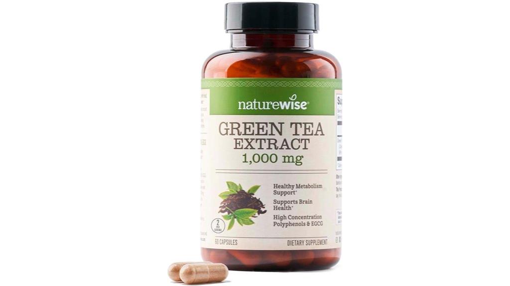 naturewise green tea extract capsules