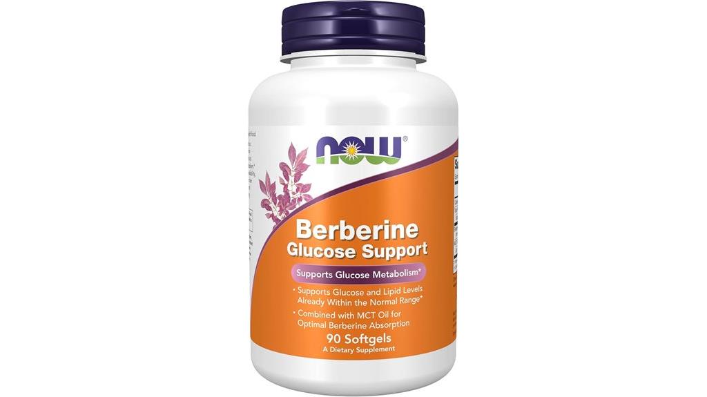now foods berberine glucose support softgels
