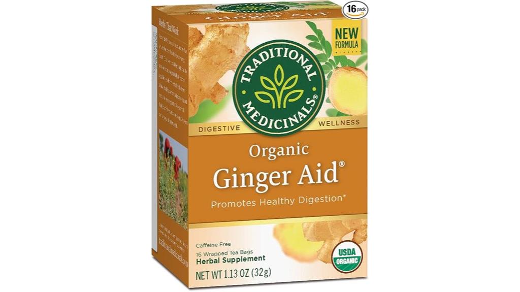 organic ginger aid tea bags